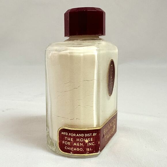 Vintage Full HIS Balanced Talcum The House for Men Inc 1 1/2 Ounces USA - Picture 3 of 4
